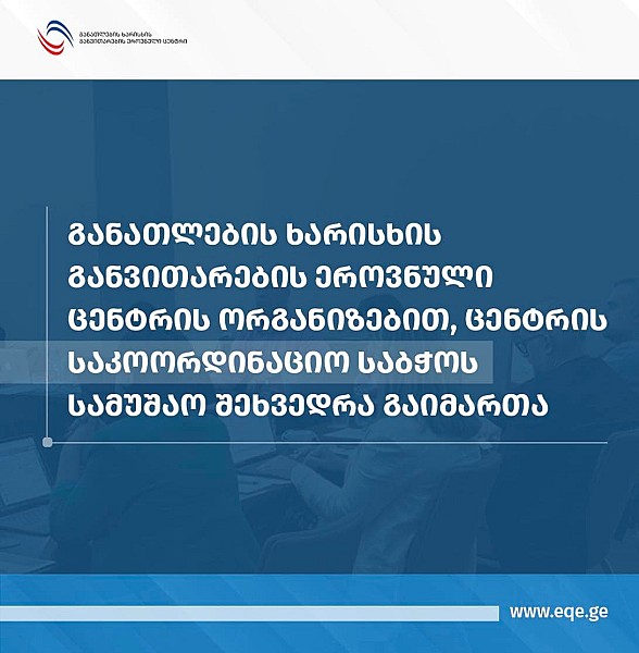 ცენტრის საკოორდინაციო საბჭოს მორიგი შეხვედრა გაიმართა