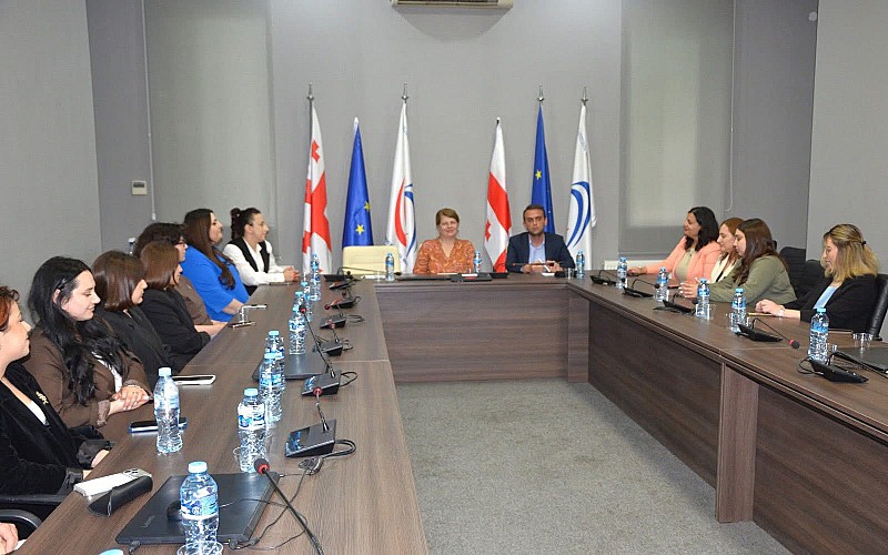 განათლების ხარისხის განვითარების ეროვნულმა ცენტრმა აღმოსავლეთ ევროპის უნივერსიტეტის სტუდენტებს უმასპინძლა